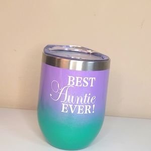 Best Auntie Ever metal cup